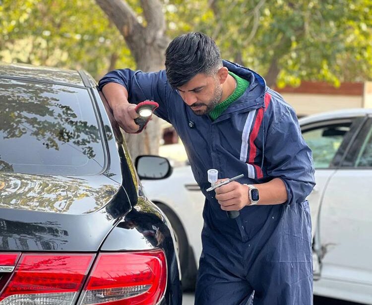 آموزش رنگ ماشین حرفه ای