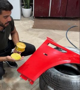 رنگ زدن خودرو با قلم مو